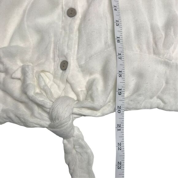 Vintage Havana Sparkle Stripes Tie Front Crop Top N0302 - Picture 10 of 12